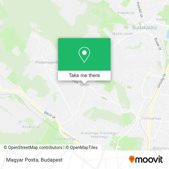 Magyar Posta map