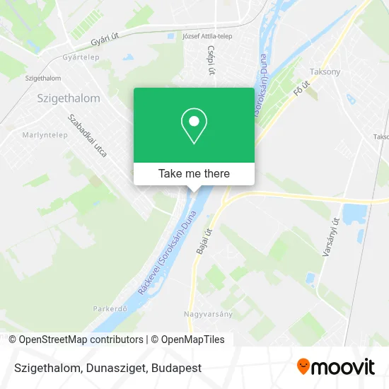 Szigethalom, Dunasziget map