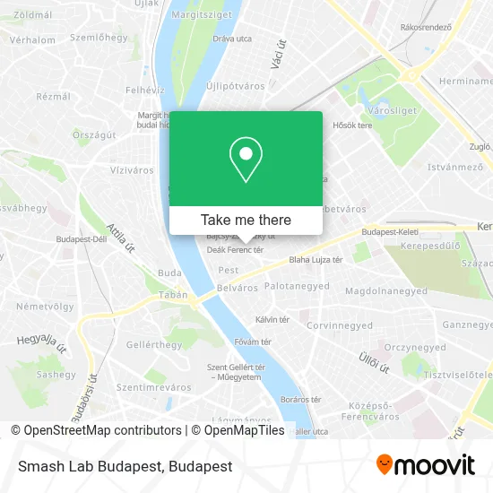 Smash Lab Budapest map