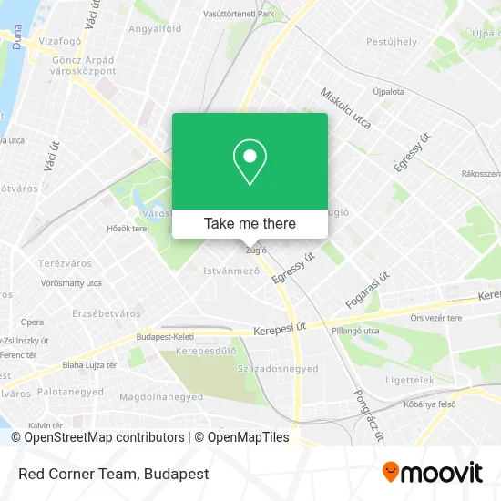 Red Corner Team map