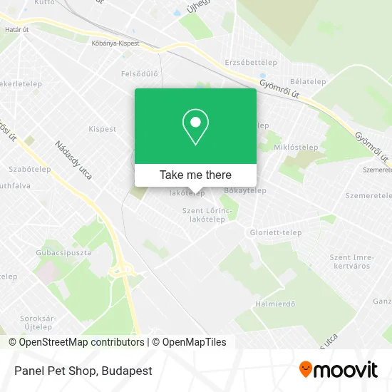 Panel Pet Shop map