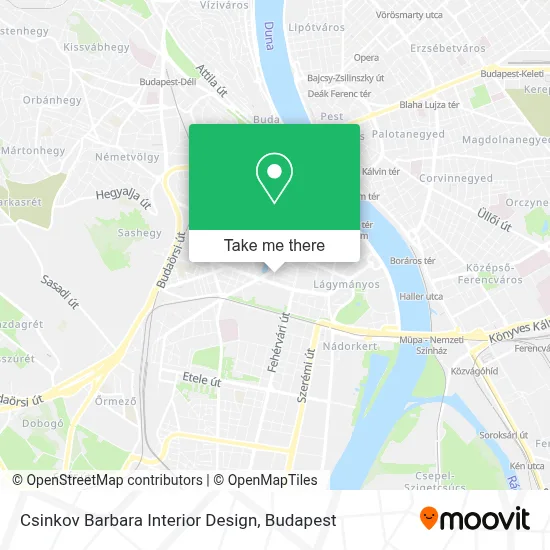 Csinkov Barbara Interior Design map