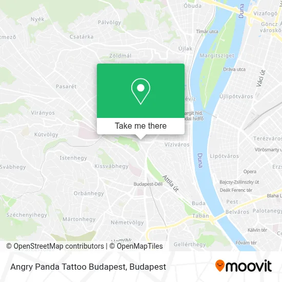 Angry Panda Tattoo Budapest map