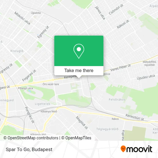 Spar To Go map