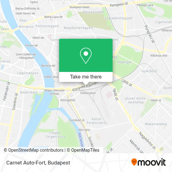 Carnet Auto-Fort map