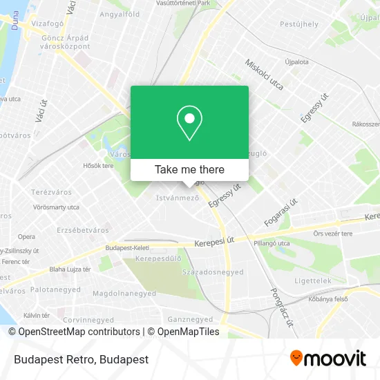 Budapest Retro map