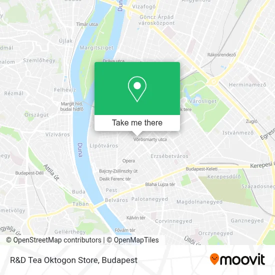 R&D Tea Oktogon Store map
