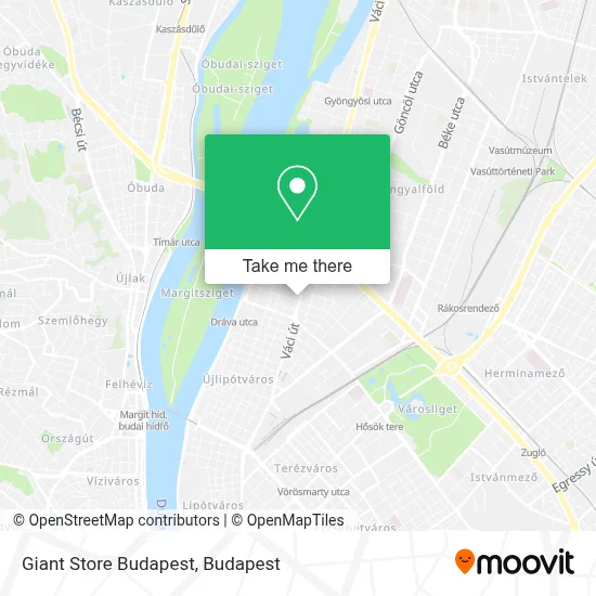 Giant Store Budapest map