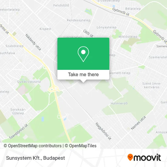 Sunsystem Kft. map