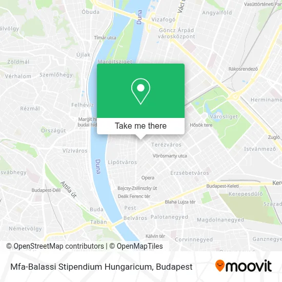 Mfa-Balassi Stipendium Hungaricum map