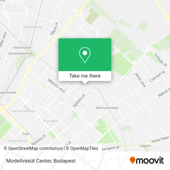 Modellvasút Center map