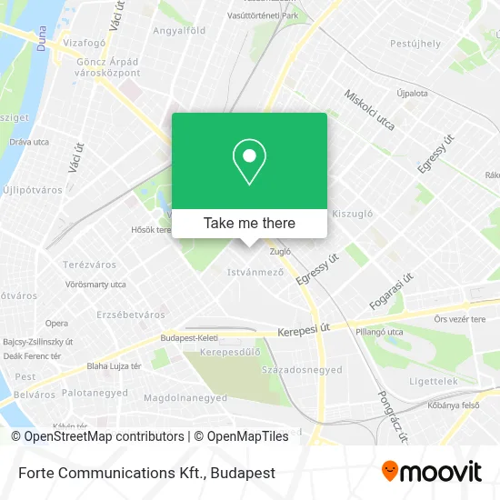 Forte Communications Kft. map