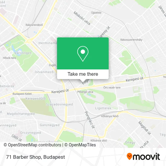 71 Barber Shop map