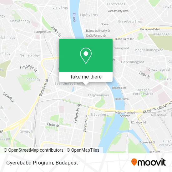 Gyerebaba Program map