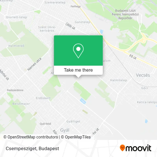 Csempesziget map