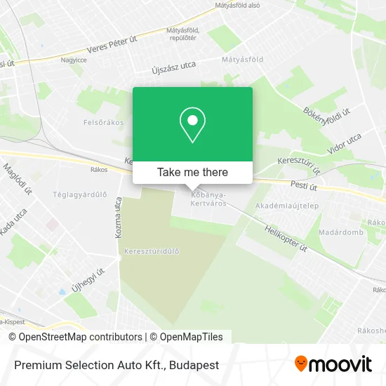 Premium Selection Auto Kft. map