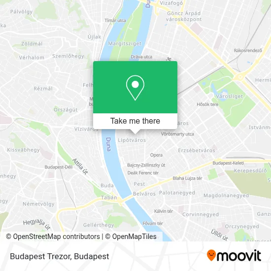 Budapest Trezor map