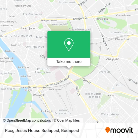 Rccg Jesus House Budapest map