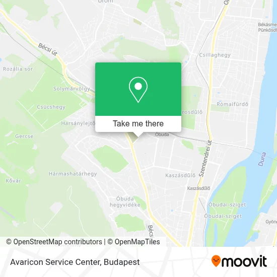 Avaricon Service Center map