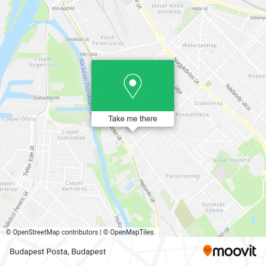 Budapest Posta map