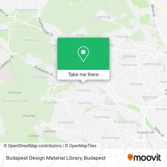 Budapest Design Material Library map