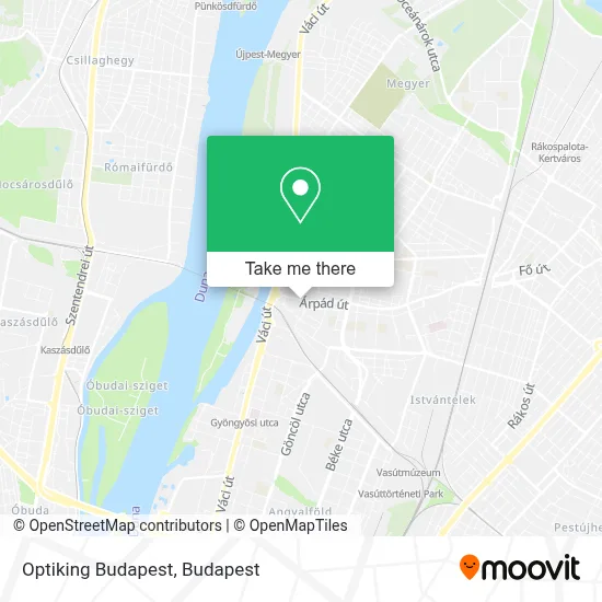 Optiking Budapest map