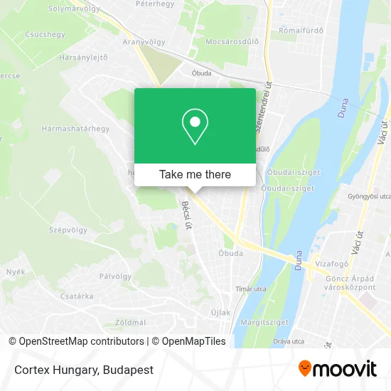 Cortex Hungary map