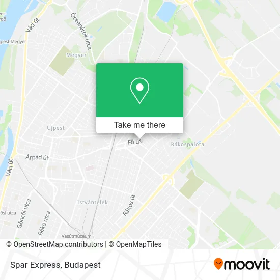 Spar Express map
