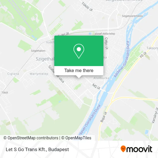 Let S Go Trans Kft. map