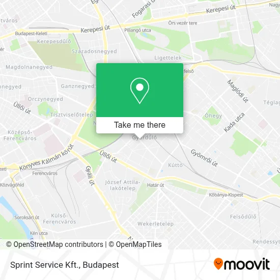 Sprint Service Kft. map
