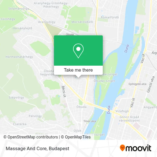 Massage And Core map