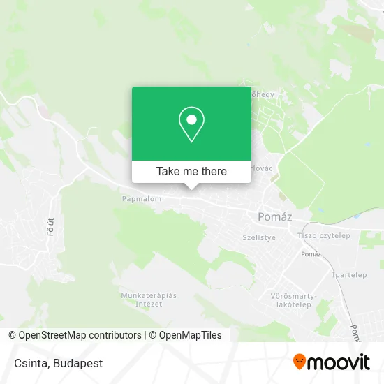 Csinta map