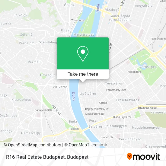 R16 Real Estate Budapest map