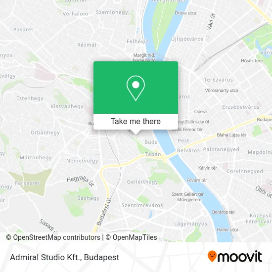 Admiral Studio Kft. map