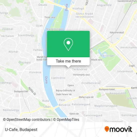U-Cafe map