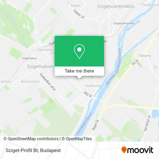 Sziget-Profil Bt map