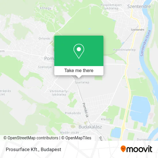 Prosurface Kft. map