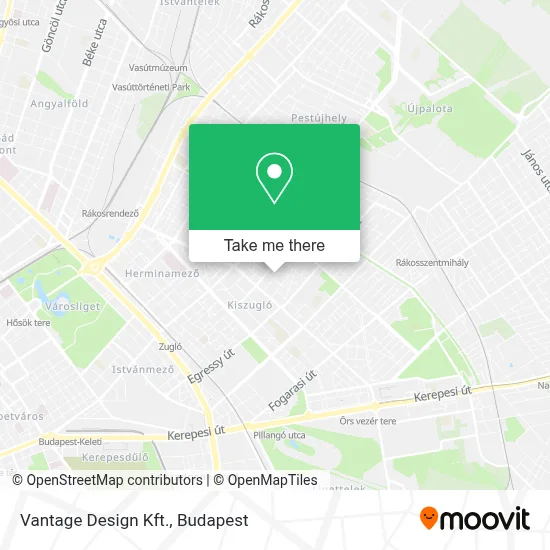 Vantage Design Kft. map