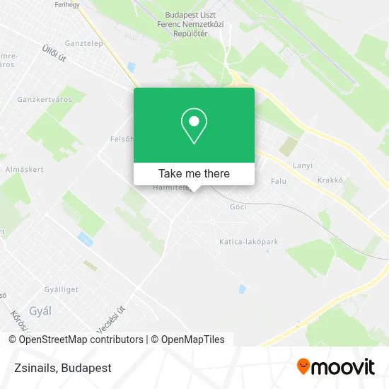 Zsinails map