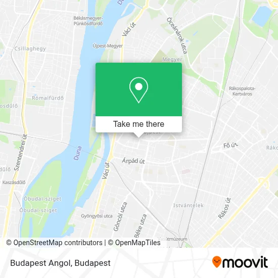 Budapest Angol map