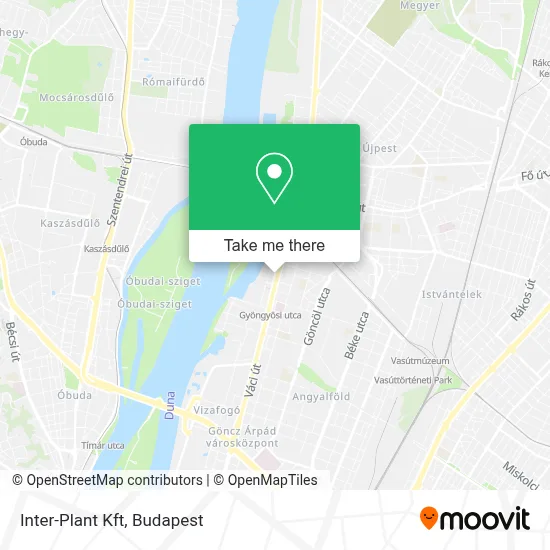 Inter-Plant Kft map