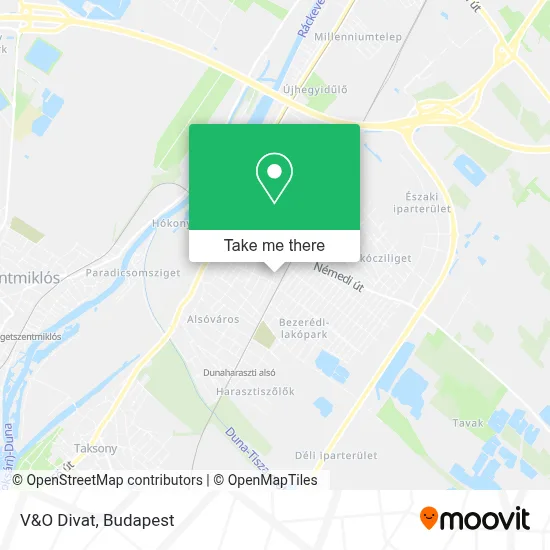 V&O Divat map