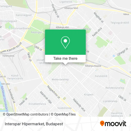 Interspar Hipermarket map