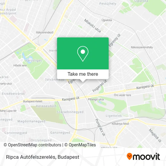 Ripca Autófelszerelés map