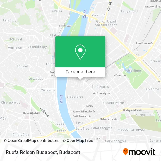 Ruefa Reisen Budapest map