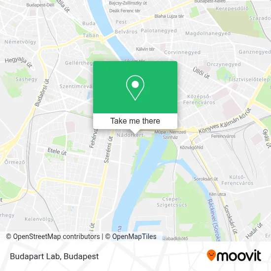 Budapart Lab map