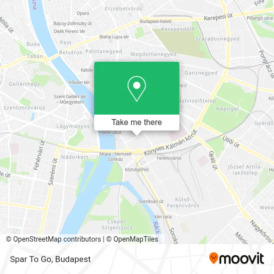 Spar To Go map