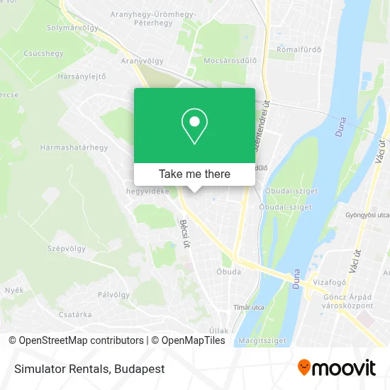 Simulator Rentals map