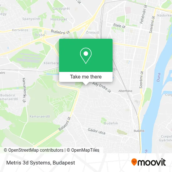 Metris 3d Systems map