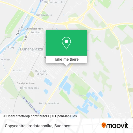 Copycentral Irodatechnika map